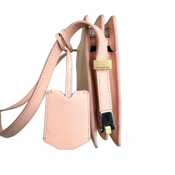 Balenciaga Shoulder Bag Crossbody Light Pink Leather - Picture 7 of 17